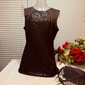R&M Richard elegant Black Sleeveless Dress